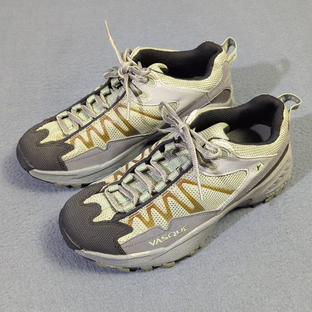 Vasque Shoes Women's 7.5M Gray / Green Velocity Trail Running Hiking All Terrain